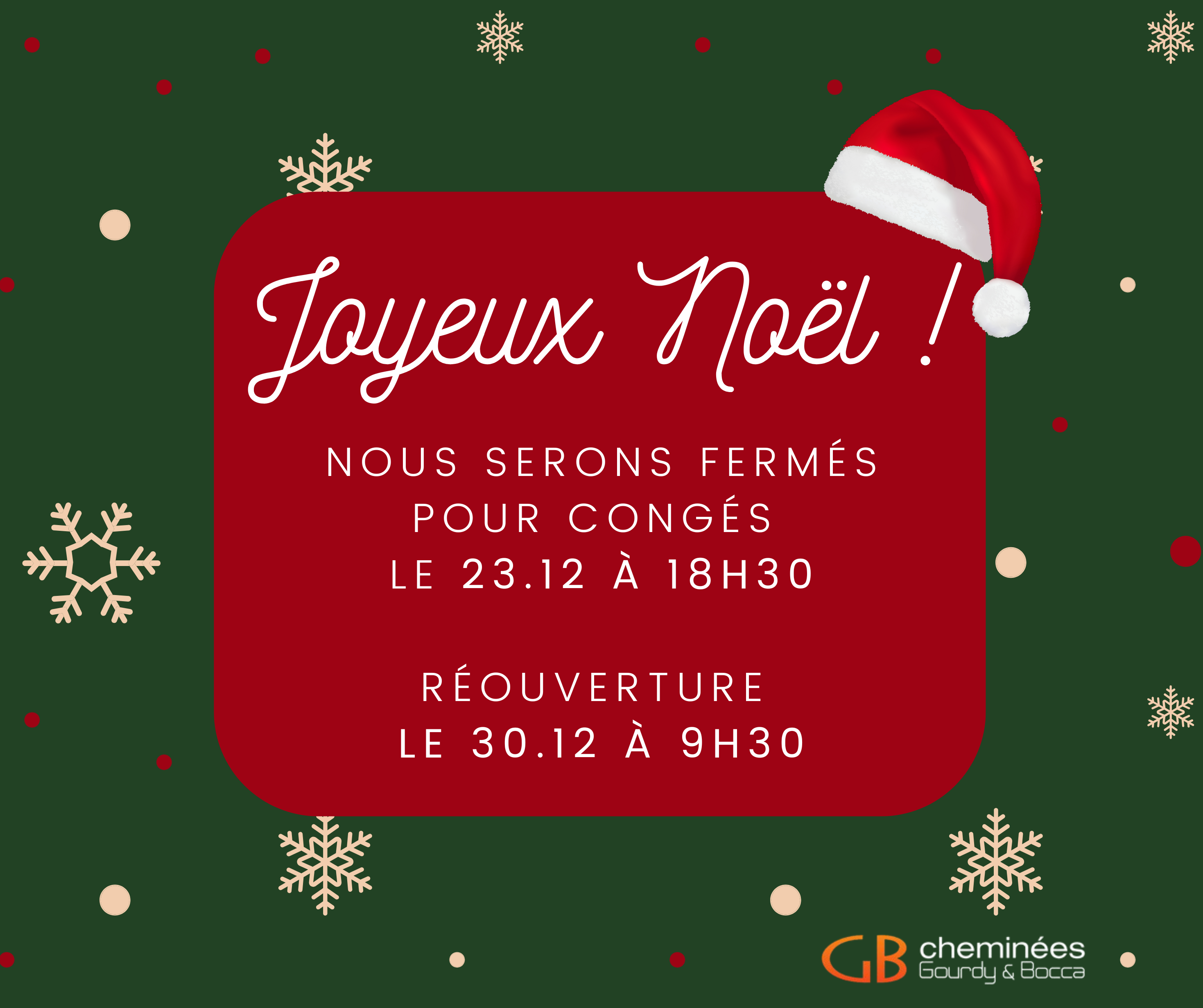 Congés de Noël
